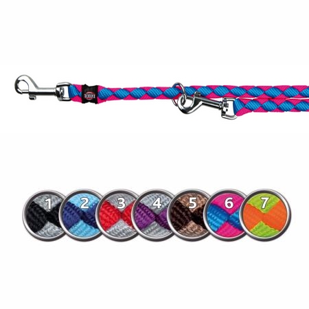 14356-laisse-cavo-3-positions-trixie-bleu-rose-chien